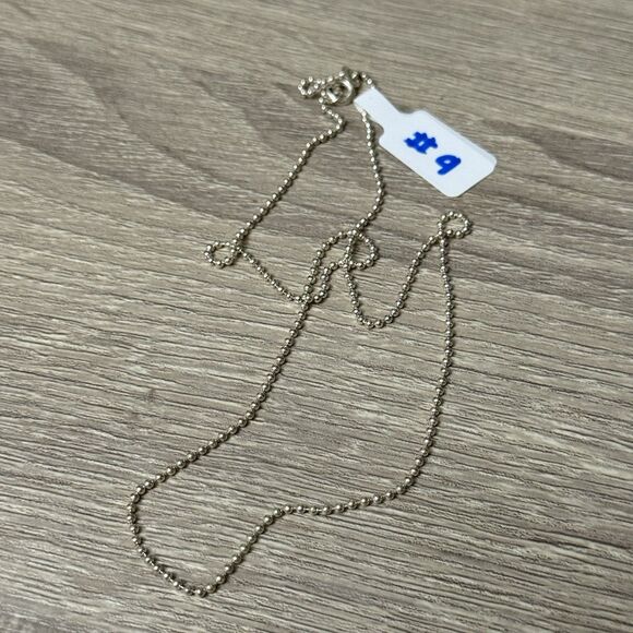 ACPL Sterling Silver Beaded 18 Inches Chain Necklace - Picture 2 of 3